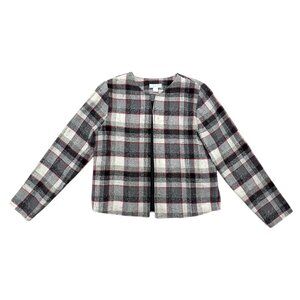 Women’s Vintage Christopher & Banks Blazer acrylic/cotton grey/red y2k